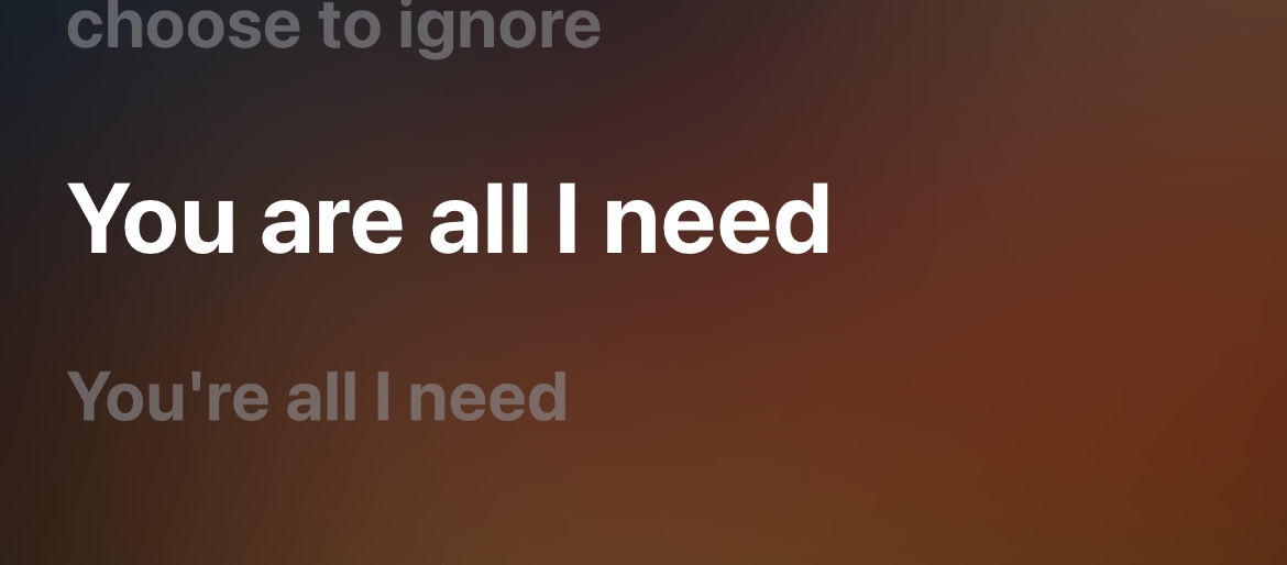 All I Need - Lyrics